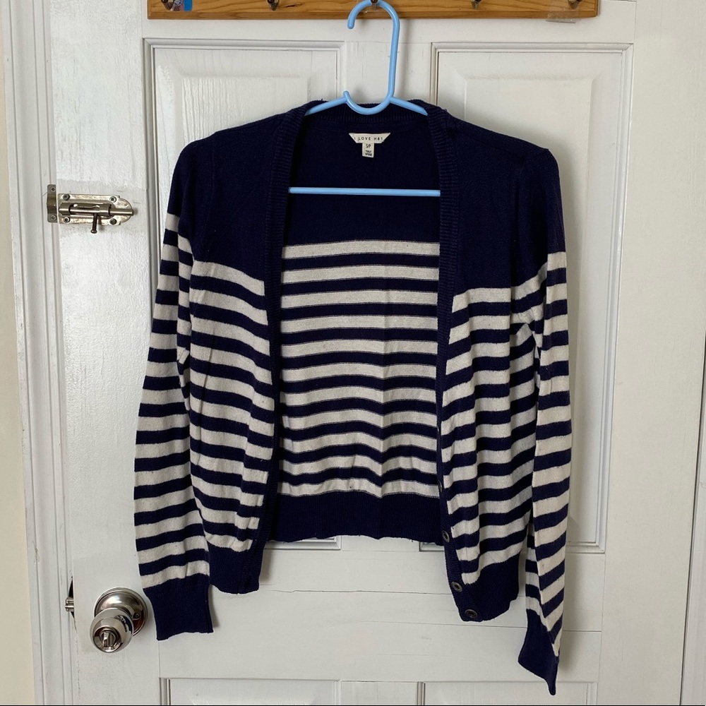 💫 Navy Striped Cardigan